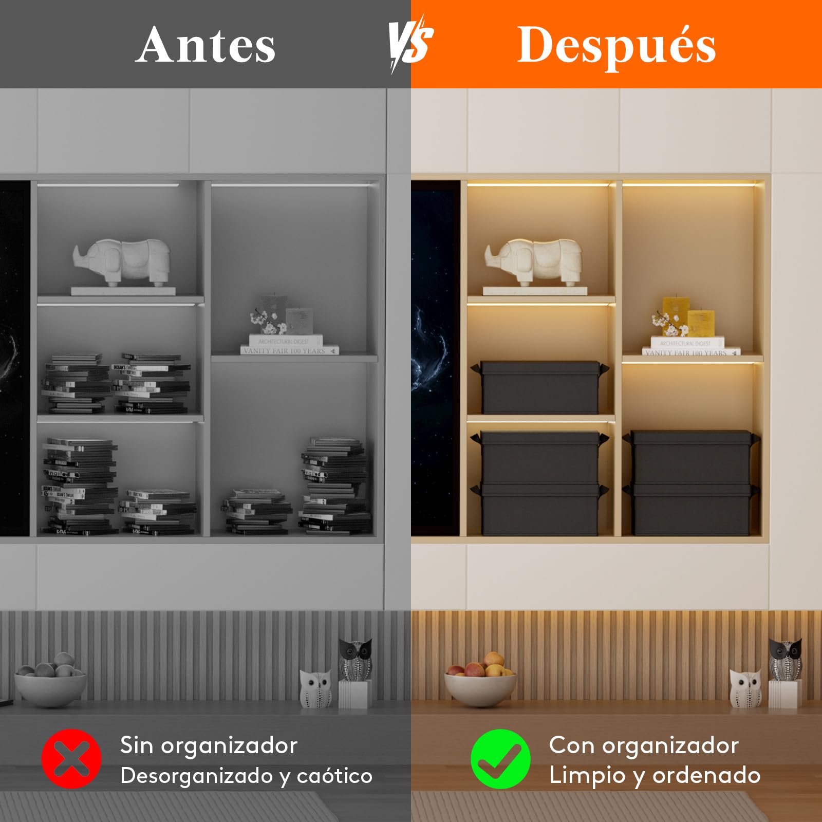 Lifewit 4 Piezas Cajas de Almacenamiento para CD Apilable, Caja Plegable con Tapa, Contenedor para hasta 120 CD (30 Cada uno), para Casa y Coche, Negro