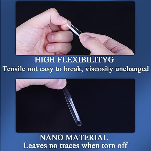 Miniatura 10 de Puntos de pegamento de gel de museo transparentes extraíbles, puntos de pegamento de gel de doble cara para colgar en la pared, puntos pegajosos