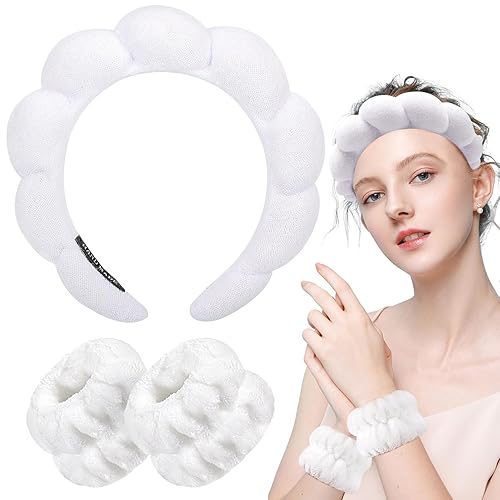 Miniatura 8 de Zkptops Diademas de esponja acolchada suave para mujeres y niñas aro de moda para el cabello regalos de Navidad accesorio para el cabello vendas