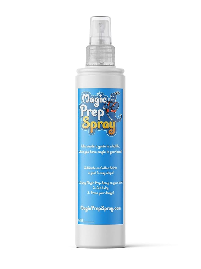 Magic Prep Spray Sublimation on Cotton Quick and Easy Cotton