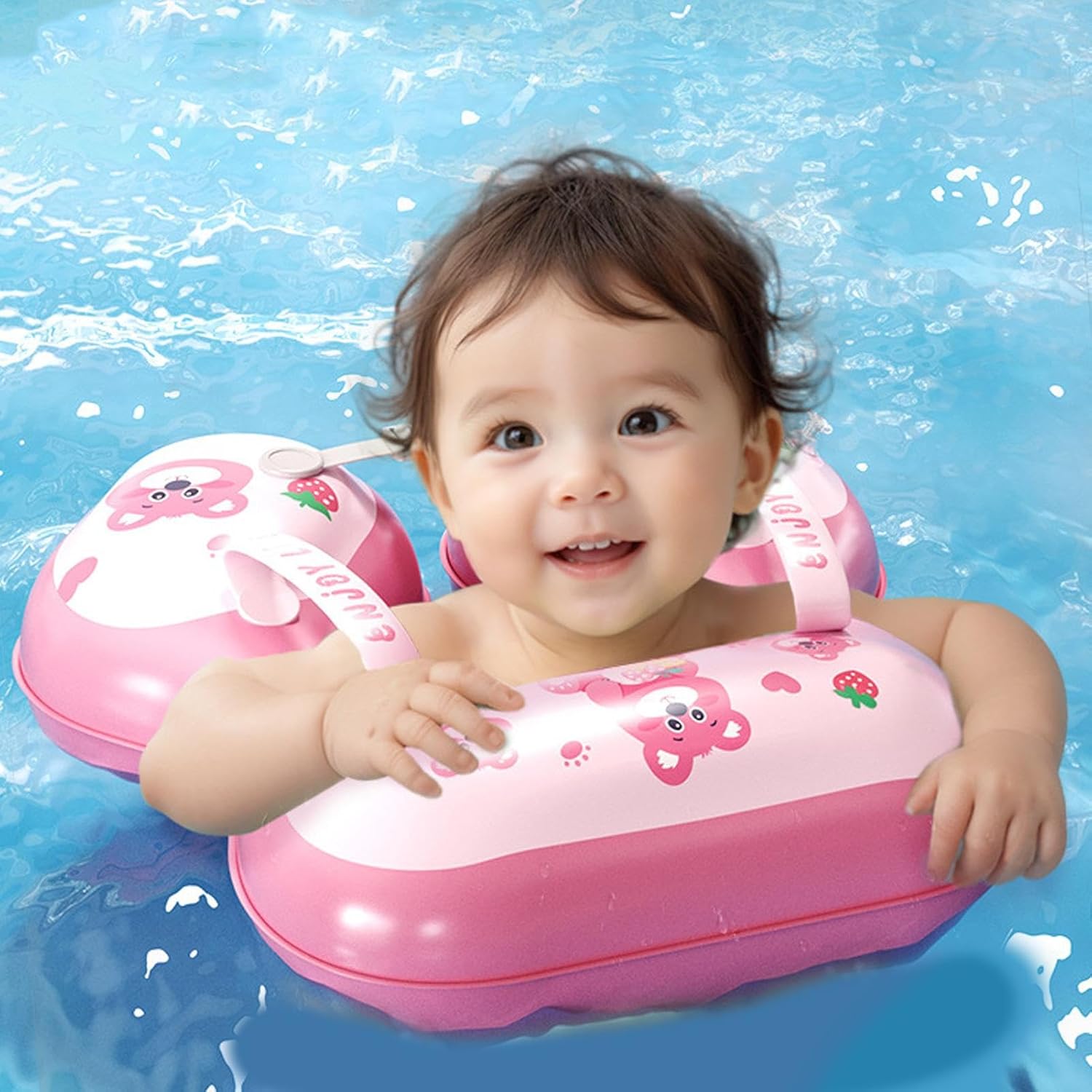 Pool Float - Inflatable Swim Ring, Foldable Protective Swim Ring, Kids Swimming Accessory, Toy | Poportable Water Play Toy,for Beach Bath Pool Family Summer Play Time Boys Girls