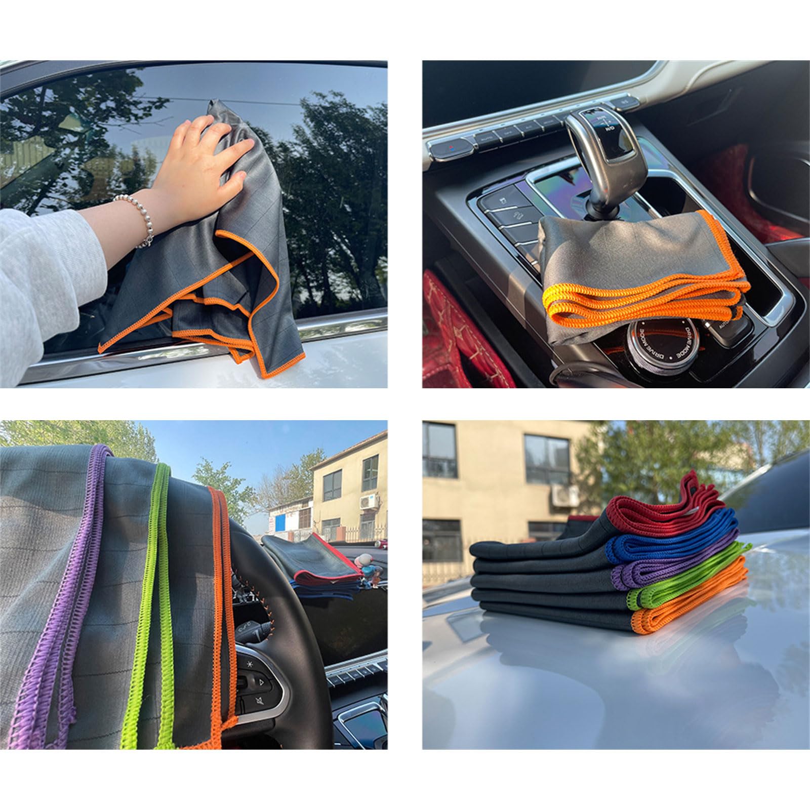 3 Panno di Pulizia Multiuso In Fibra di Carbonio Tecnologia di Asciugatura Rapida Asciugamano Lucidante Per Cucina Bagno Manutenzione Automatica Panno In Microfibra