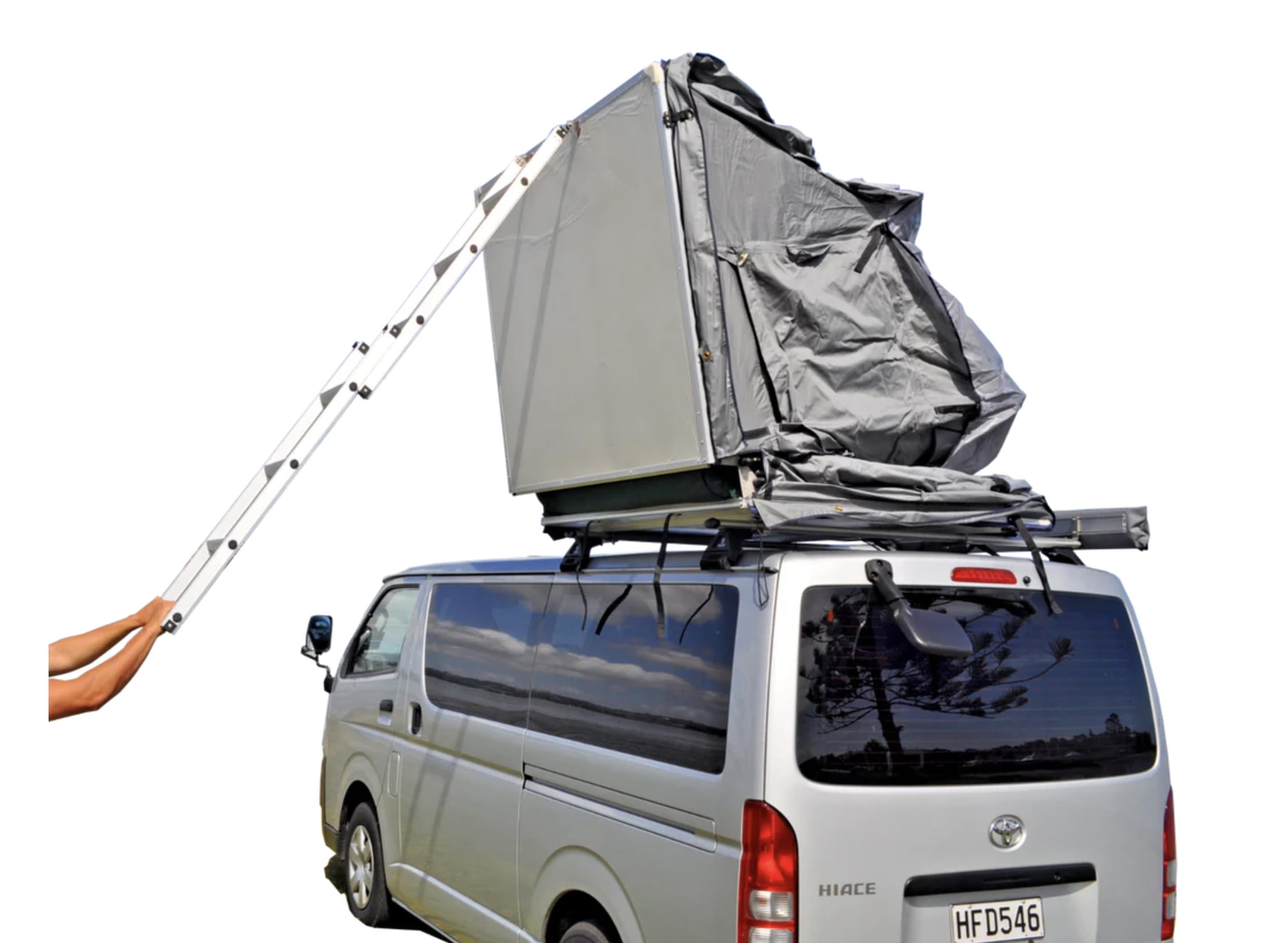 Ventura Deluxe 1.4 Roof Top Tent + Annex - Sleeps 2-3 People - Any Vehicle Roof Top Tent - All Weather Camping - Fast Set-Up Time