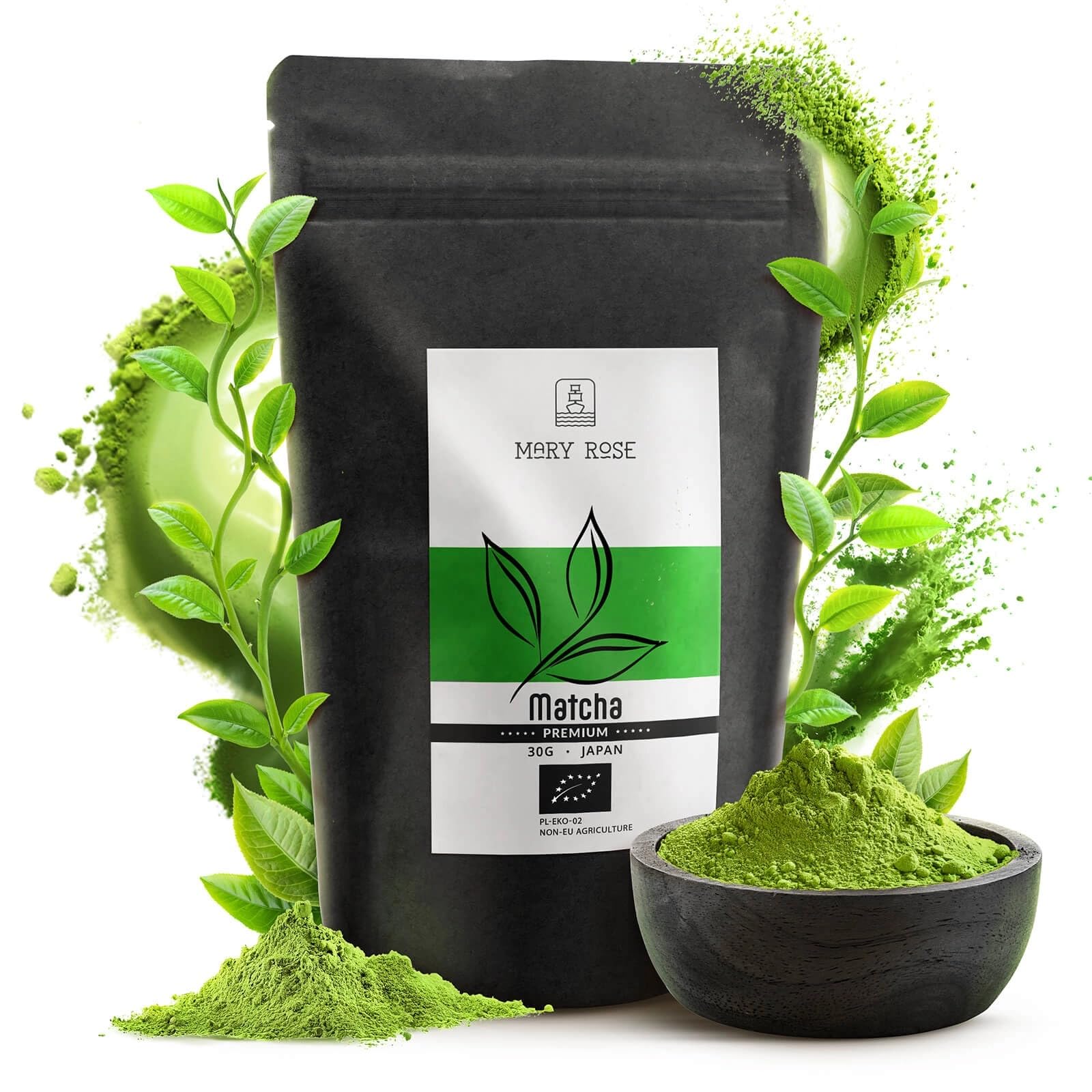 Coffret Matcha Bio Mary Rose - Thé Vert Japonais et Kit Cérémonie