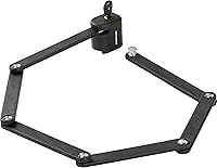 Vista 1 de Retrospec Fortitude - Candado plegable para bicicleta, antirrobo, barras resistentes a cortes de acero recubierto de 0.197 in, bloqueo resistente a