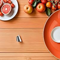 Vista 3 de 20 protectores de dedos de acero inoxidable para corte, pelador de verduras y cubiertas de uñas, protector de manos de cocina para cortar, cortar