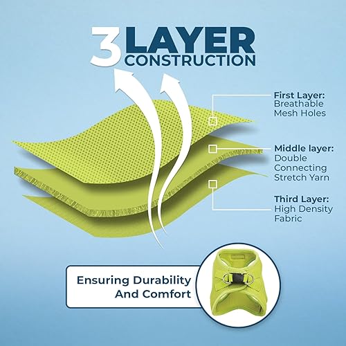 Vista 5 de Best Pet Supplies Voyager Step-in Air Arnés – Malla para todo clima, reflectante, arnés antitirones para perros y gatos, seguro con cierre de gancho