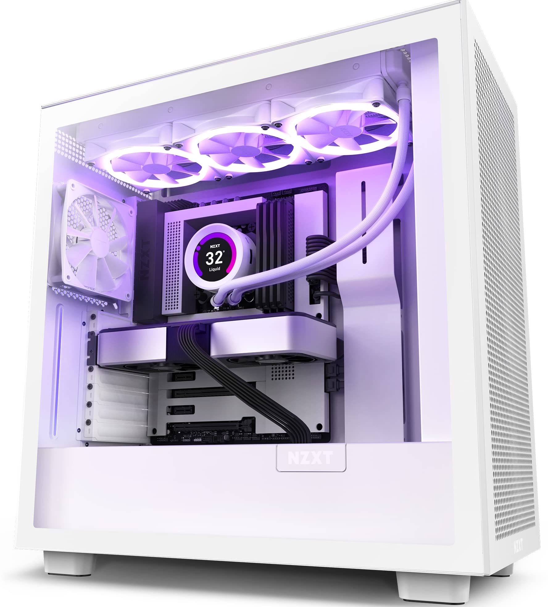 NZXT H7 Flow - CM-H71FW-01 - ATX Mid Tower PC Gaming Case - Front