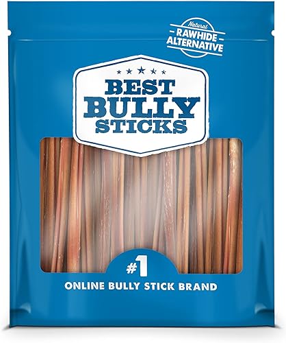Bocadillos naturales para perros de EEUU libres de olor de Best Bully Sticks Marrón