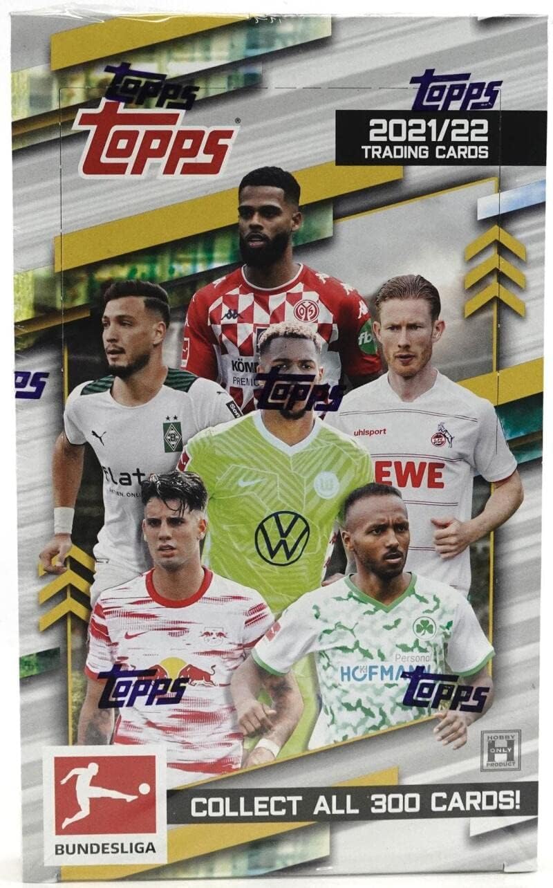 2021-22 Topps Bundesliga Soccer Hobby Box (24 Packs/8 Cards)