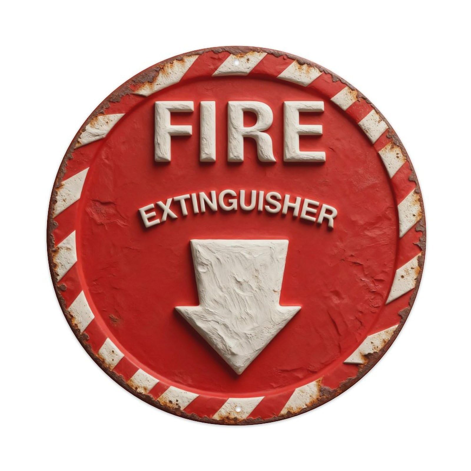 Zlatcbu Vintage Fire Extinguisher Location Sign Metal Tin Sign Retro Wall Art Poster, Decor For Home Living Room Bar Cafe Garage, 8X8 Inch