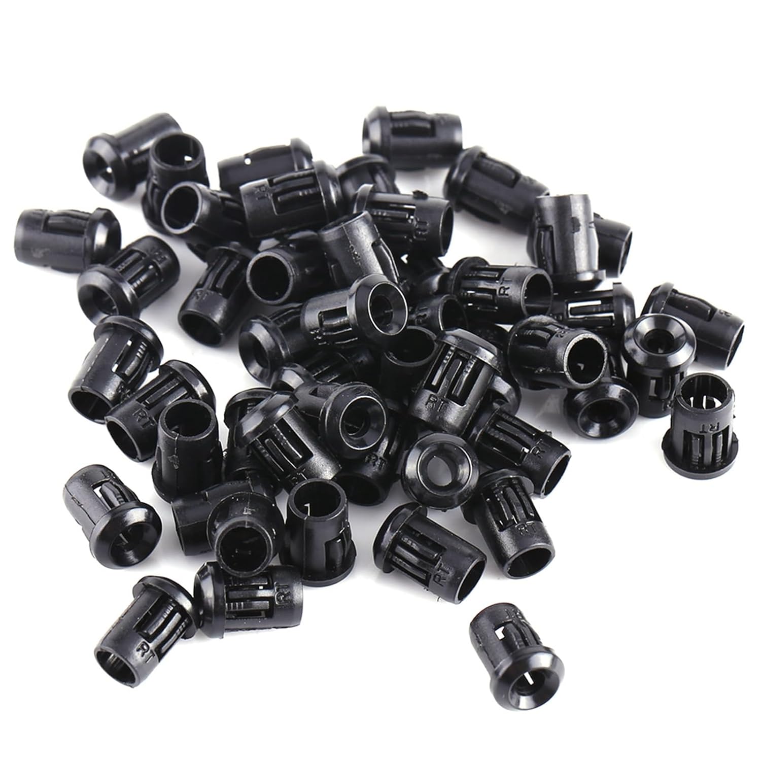 Diode Holder, Lamp Diode Holder, Light Diode Holder, 3mm LED 50Pcs Lamp Socket Diode Holder Nylon Black Clip Bezel Mount Useful, Sturdy and Durable, 4 Different Sizes (3mm)