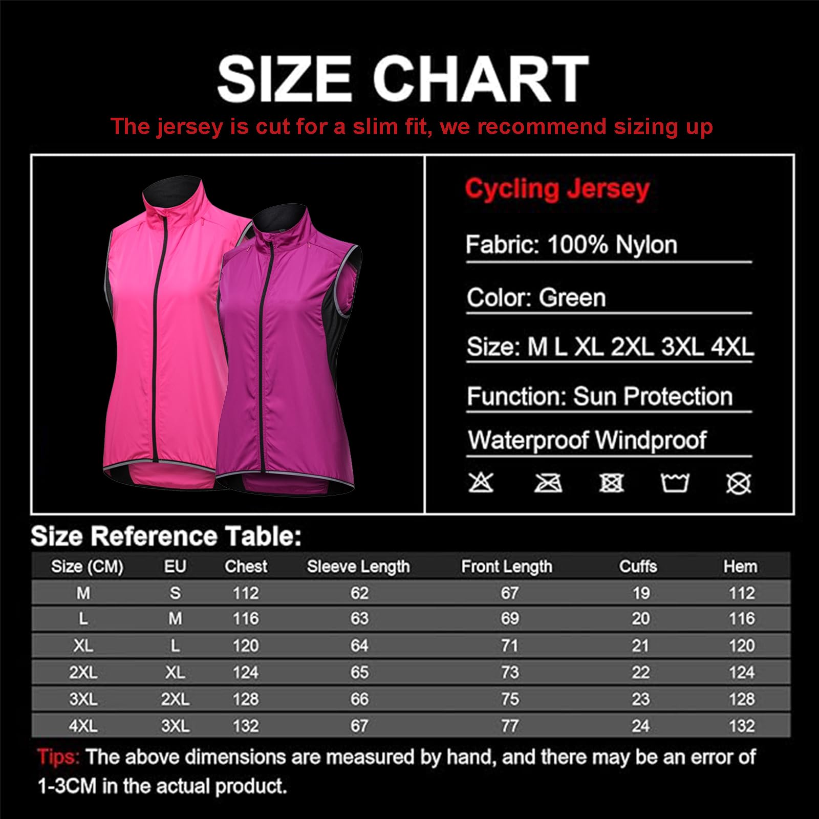Chaleco de Ciclismo de Alta Visibilidad - Chaleco de Ciclismo Reflectante de Secado Rápido - Fabricado con Bolsillos,Pink-L