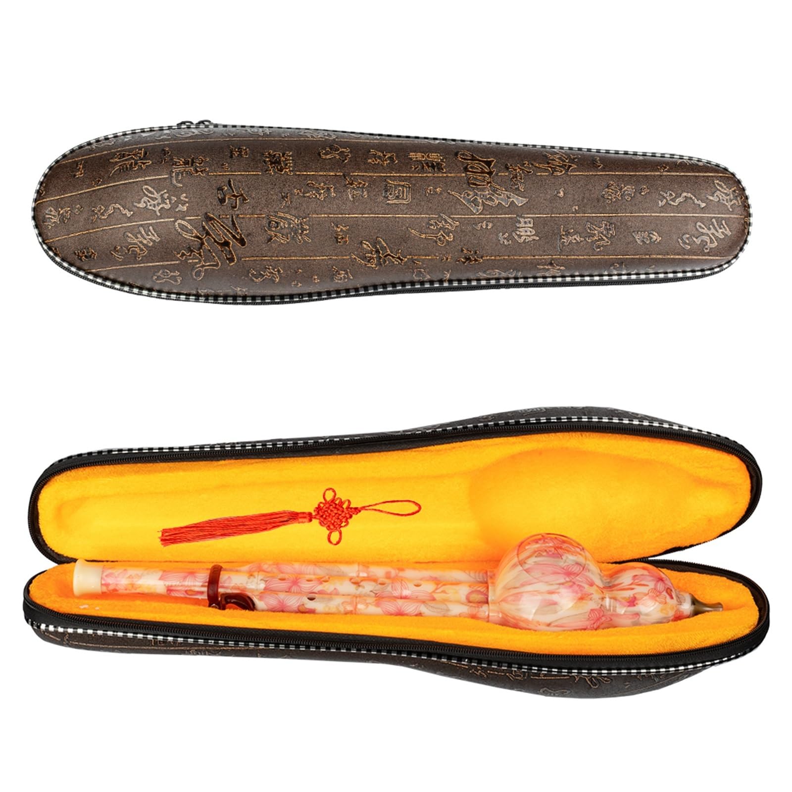 Hulusi Clave De C Hulusi Instrumento Musical Tradicional Chino ABS Flauta De Calabaza Curcubit Instrumento Étnico Con Funda Protectora