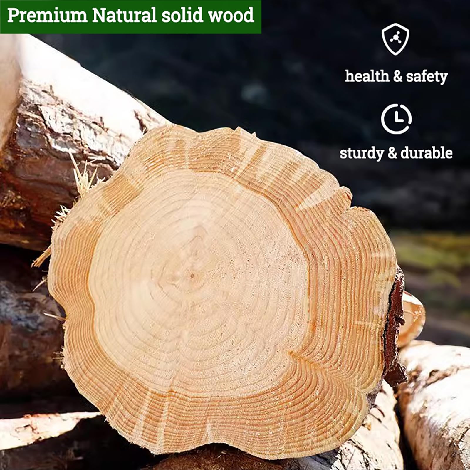 Tavolo da pranzo rotondo in legno massello moderno di metà secolo, design rustico con piedistallo, 2-4 posti, perfetto per cucina e sala da pranzo, piccoli spazi, accoglienti riunioni