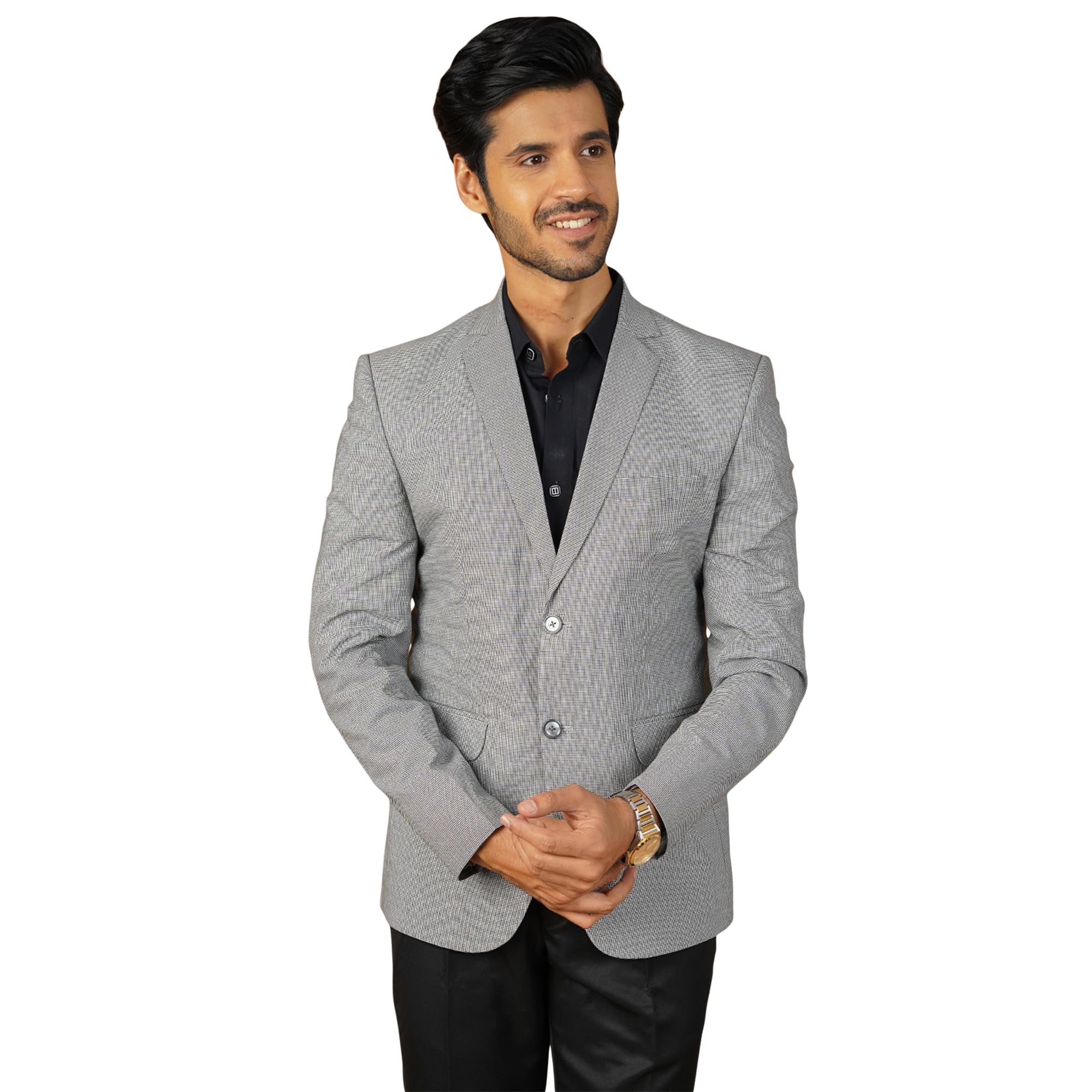 wintage Mens Poly Viscose Grey Blazer-picture-20