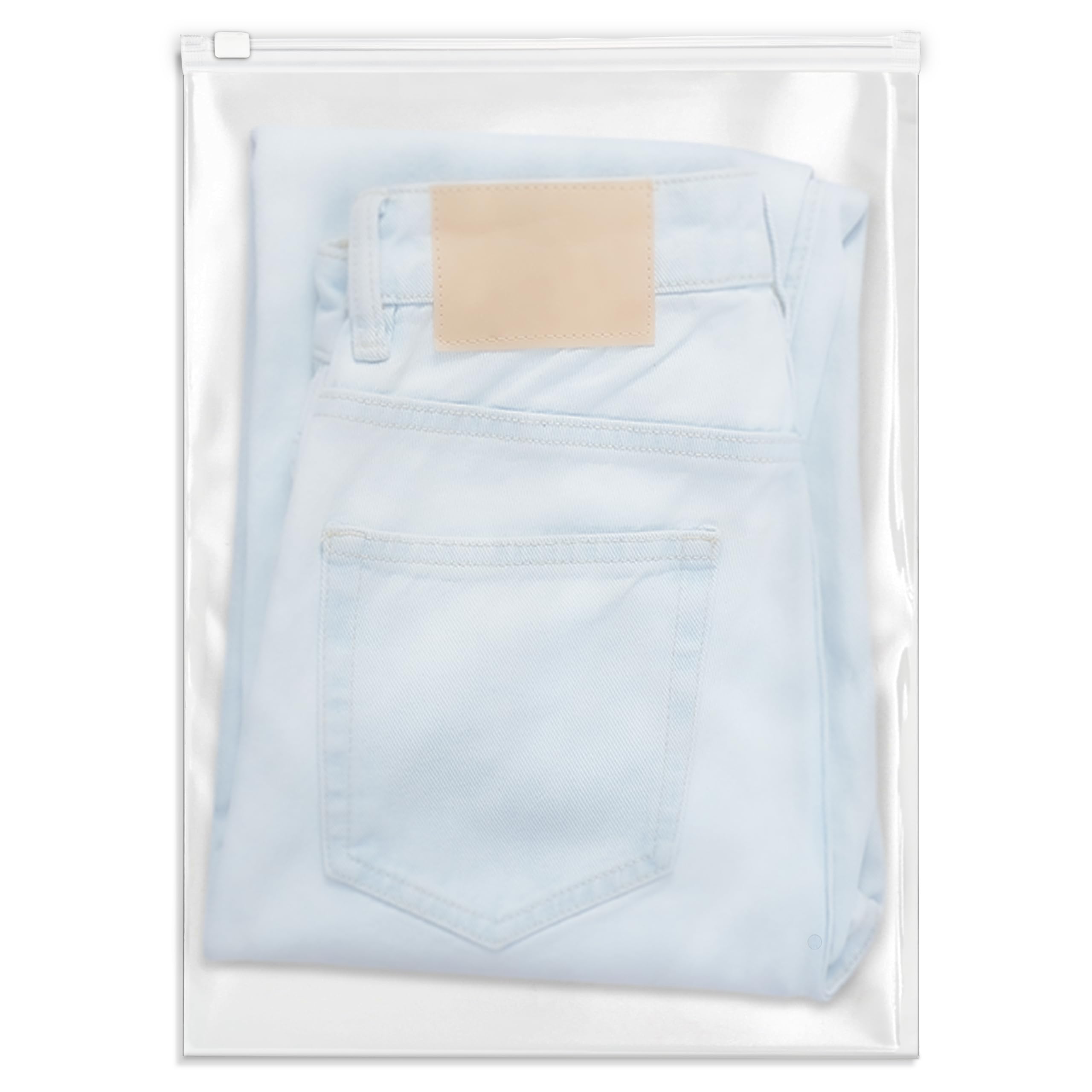 Spartan Industrial - 13” X 18” (100 Count) 3 Mil Frosted Reclosable Zip Plastic Bags with Resealable Lock Seal Zipper and Vent Hole | For Packaging Clothes, Shirts & More