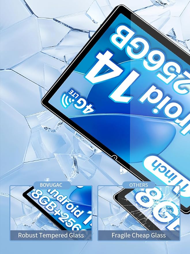 Protector de Pantalla de Vidrio Templado para UMIDIGI G9 Tab, 2 Unidades, 9H miniatura 3
