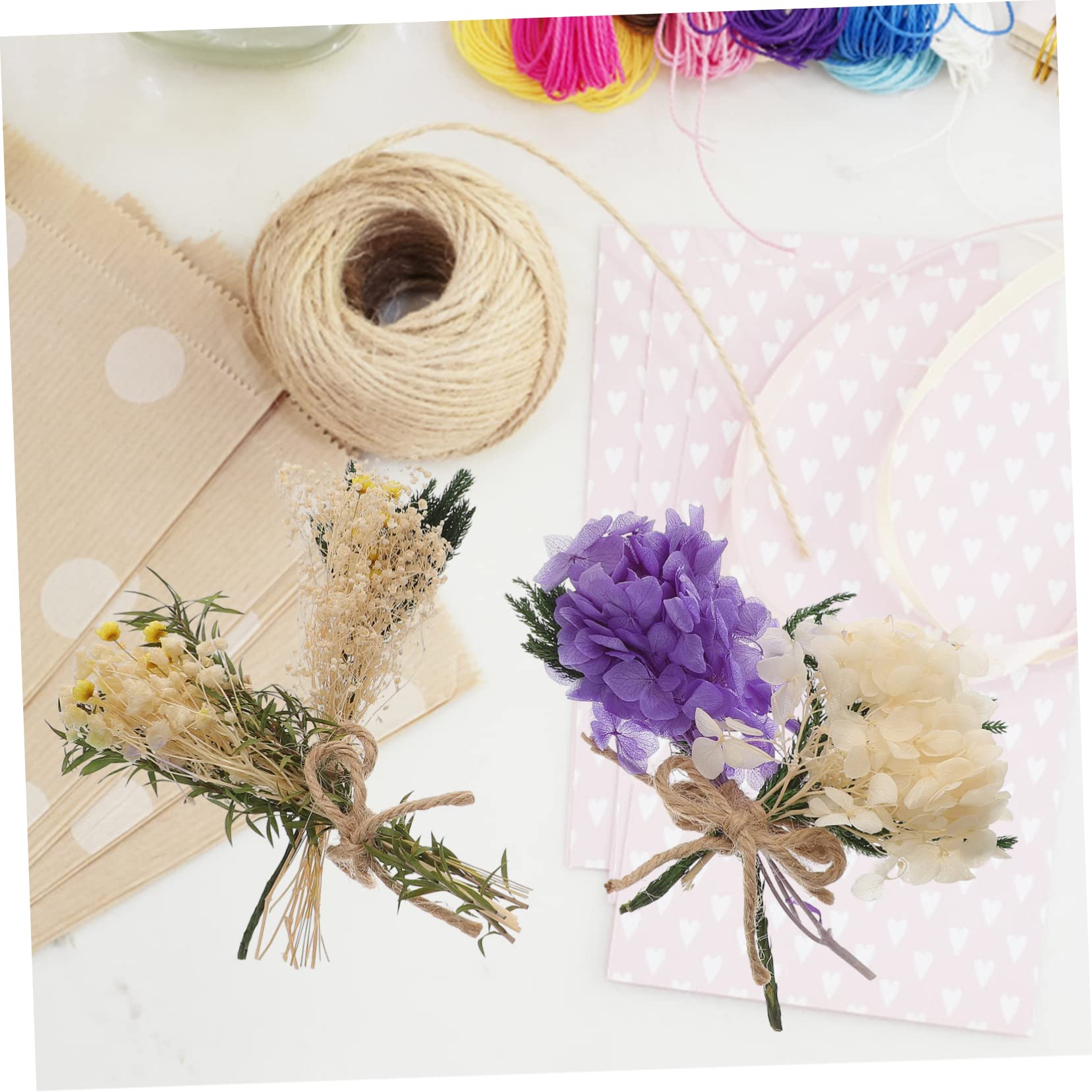 ABOOFAN Lot De 3 Mini Bouquets De Fleurs Séchées 8 Bouquets Décorations Polyvalentes pour Mariage Salon Accessoires De Photographie