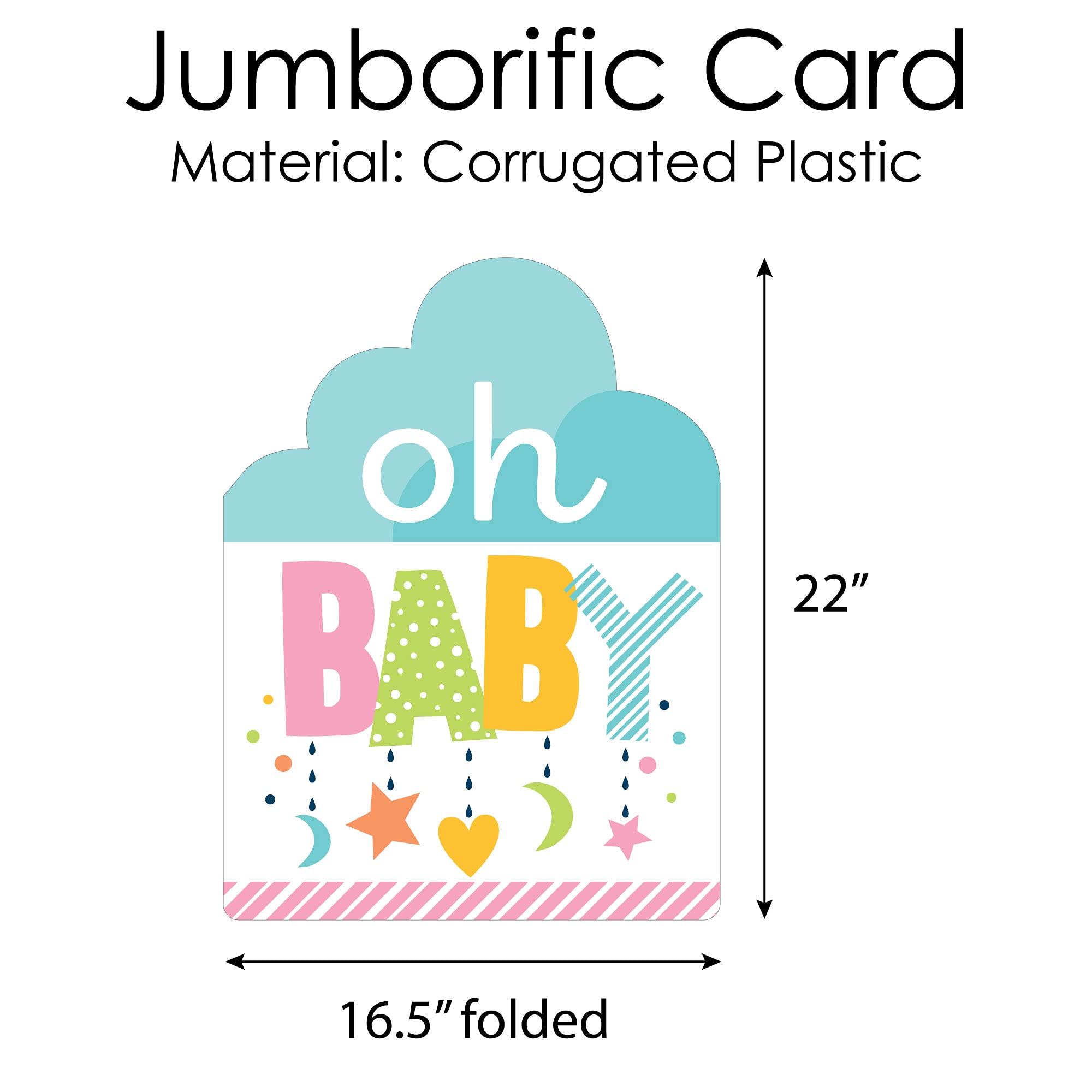 amazon-com-big-dot-of-happiness-colorful-baby-shower-baby-shower-giant-greeting-card-big-shaped-jumborific-card-16-5-x-22-inches-office-products for Free Printable Baby Shower Cards Amazon.com: Big Dot of Happiness Colorful Baby Shower - Baby Shower Giant Greeting Card - Big Shaped Jumborific Card - 16.5 x 22 inches : Office Products for Free Printable Baby Shower Cards
