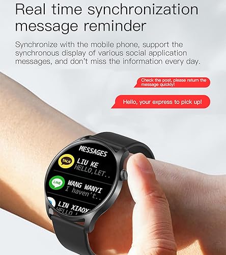 Miniatura 3 de Yihou Reloj inteligente para teléfonos Android y teléfonos iOS rastreador de fitness monitor de frecuencia cardíaca reloj de presión arterial