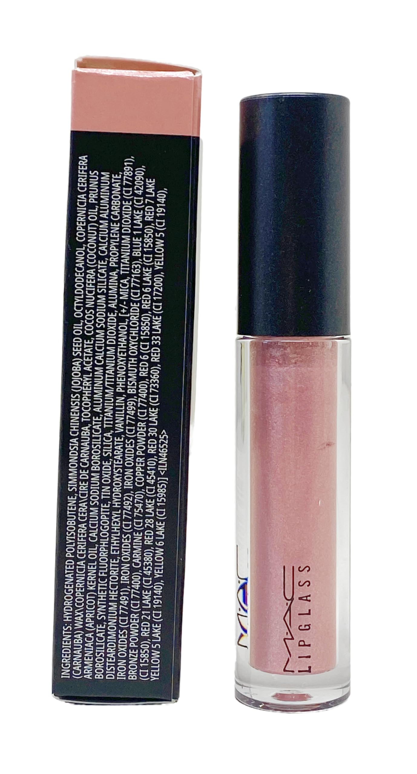 MAC Lipglass Brillant Lip Gloss - 321 Dreamy Gold-Glittered Pink, 0.10 fl oz