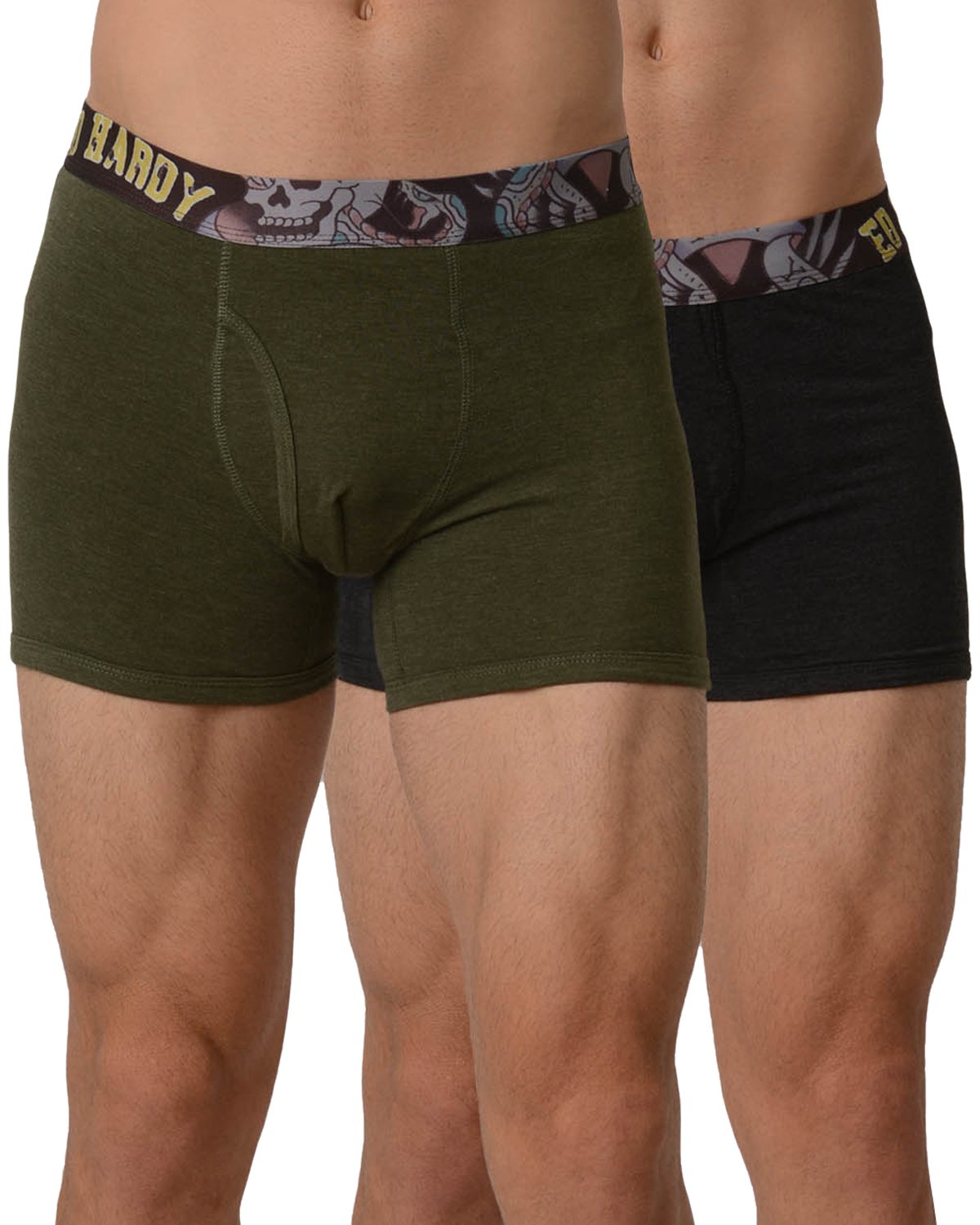 Ed Hardy Men's Boxer Brief 2 Pack-NYC