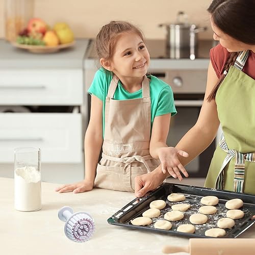 Miniatura 7 de Boao 6 piezas de cortadores de galletas de engranaje Steampunk moldes de fondant moldes de engranajes para reloj, cortador de émbolo de rueda de