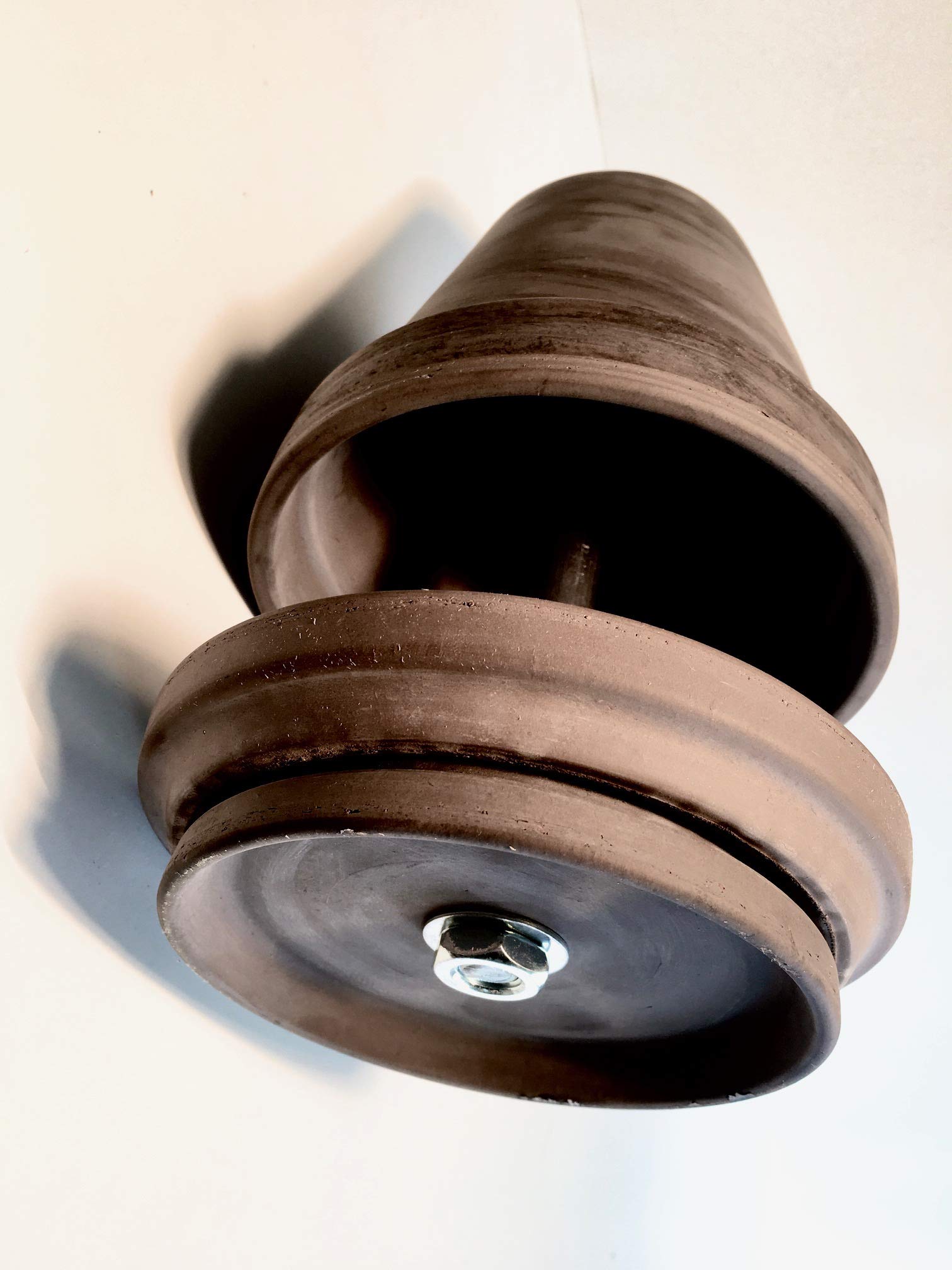 NTS-Serie-Basalt- B-L-16 6 TEELICHTER, Teelichtlampe in Basalt-Grau/Schwarz von Hornet-Products Die Teelichtofen - Manufaktur