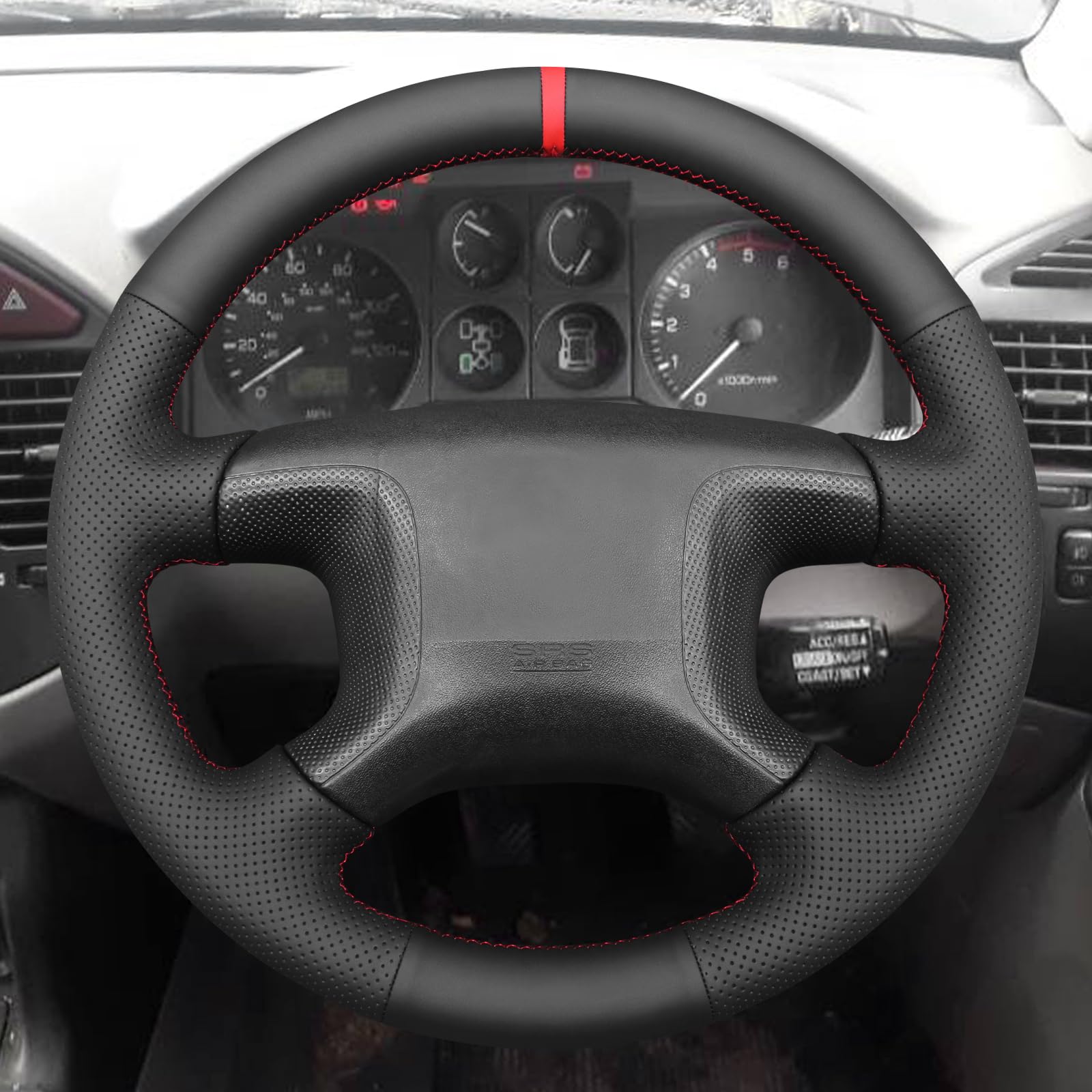 MEWANT Funda de Volante a Medida para Coser Mitsubishi