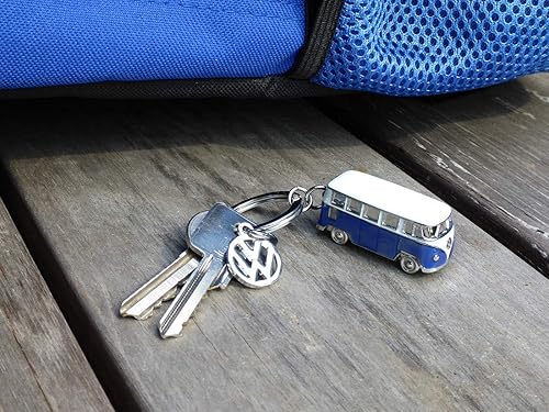 Miniatura 4 de BRISA VW Collection - Llavero Volkswagen Bus T1 modelo 3D Azul  Patchwork talla única