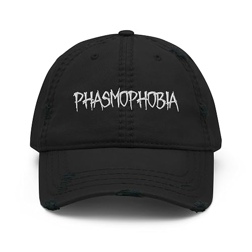 Phasmophobia Official Merchandise - Phasmophobia Cap (Distressed) Black