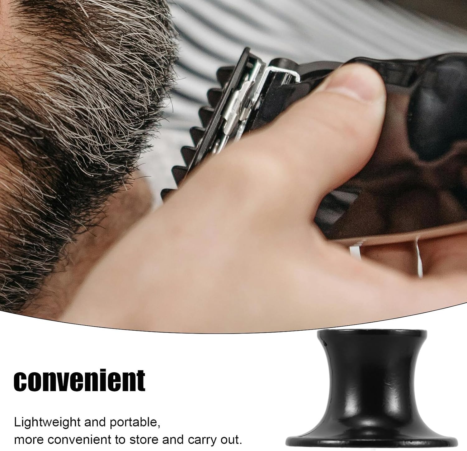 SHOWERORO Metal Safety Razor Stand and Shaving Brush Holder Aluminum Alloy Base for Men’s Bathroom Countertop Shaving Accessories Compatible with Manual and Electric Razors