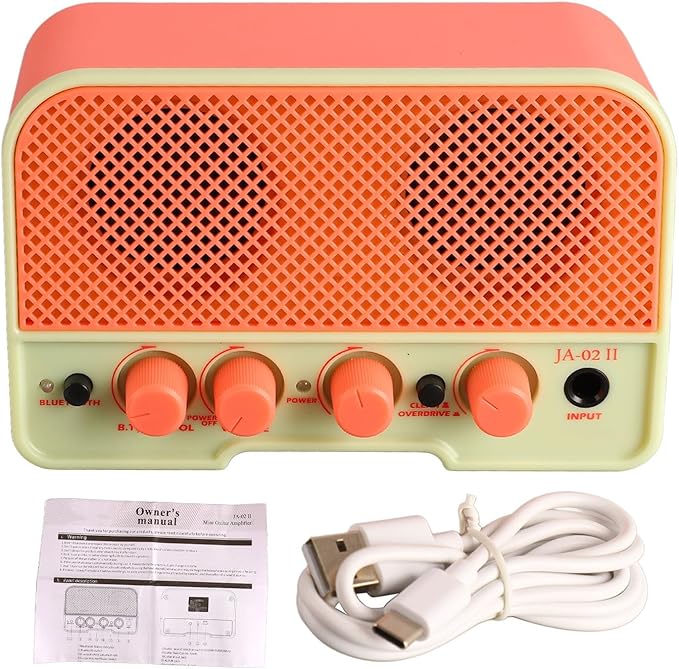 Amplificador de Guitarra Portátil Recargable BT5.0 - Rosa miniatura 6