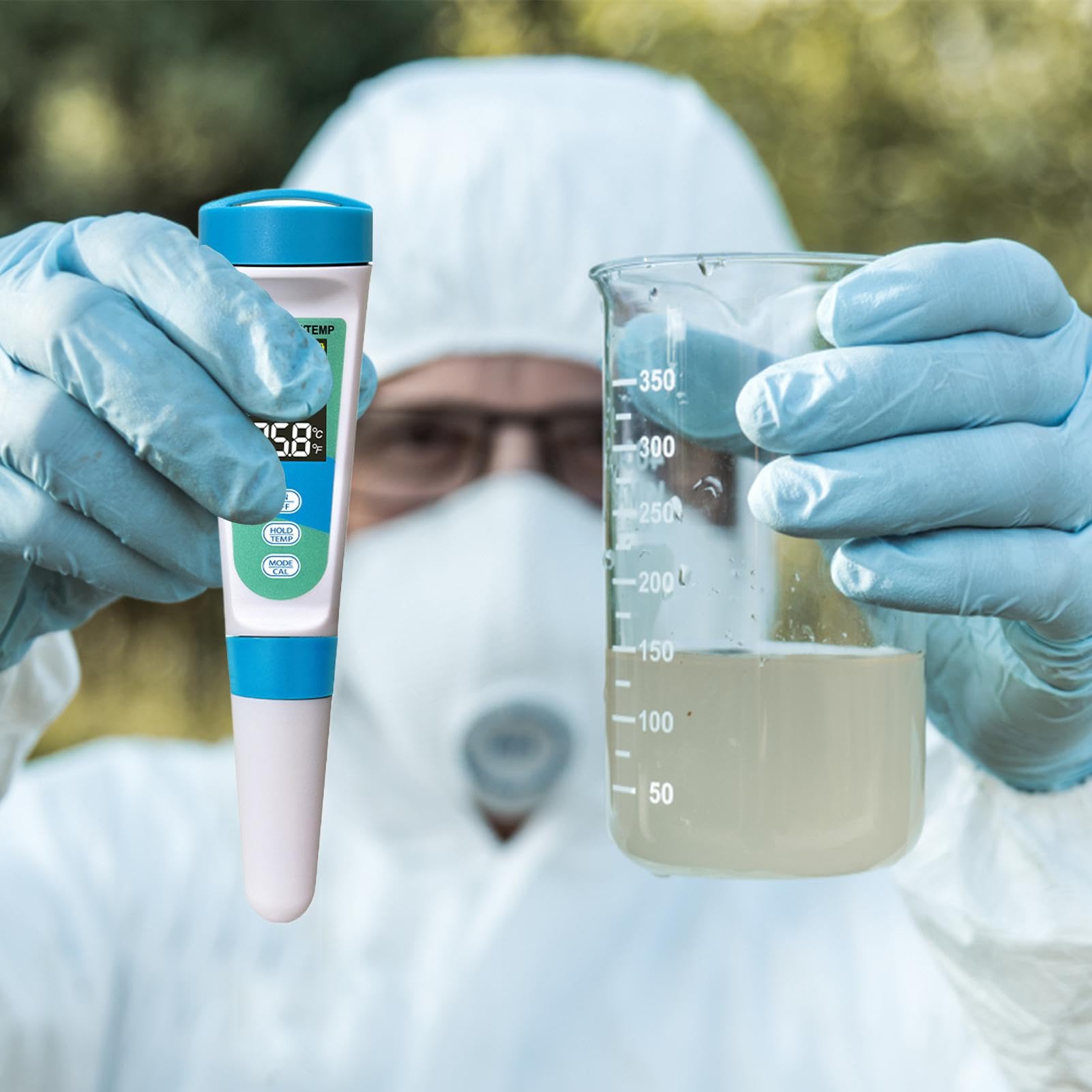Medidor de prueba de agua, medidor de salinidad para acuario Kit de prueba