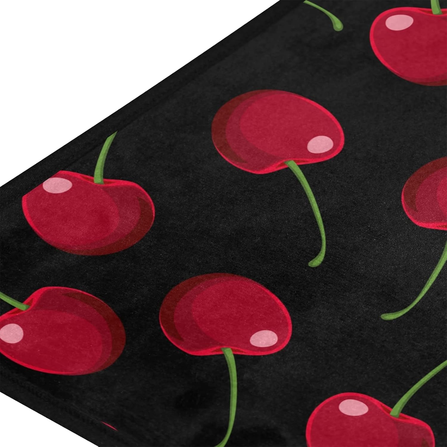 susiyo Kitchen Mat Red Cherries Kitchen Rug Mat Anti-Fatigue Comfort Floor Mat Non Slip Oil Stain Resistant Easy to Clean Kitchen Rug Bath Rug Carpet for Indoor Outdoor Doormat