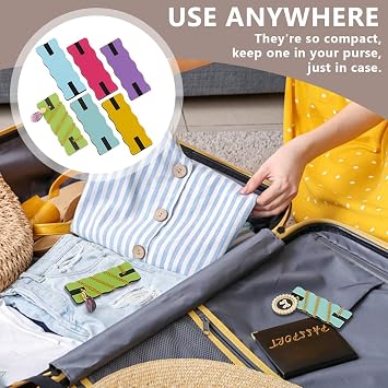 OLYCRAFT 24Pcs 6 Colors Tangle-Free Necklace Organizer Portable Anti Wrap Jewelry Organizer Necklace Display Card Universal Jewelry Storage Case for Home Travel Chain Necklaces Storage