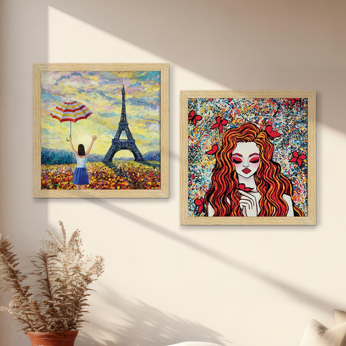 ArtX Paper Vintage Big Paintings For Wall Decoration, Wall