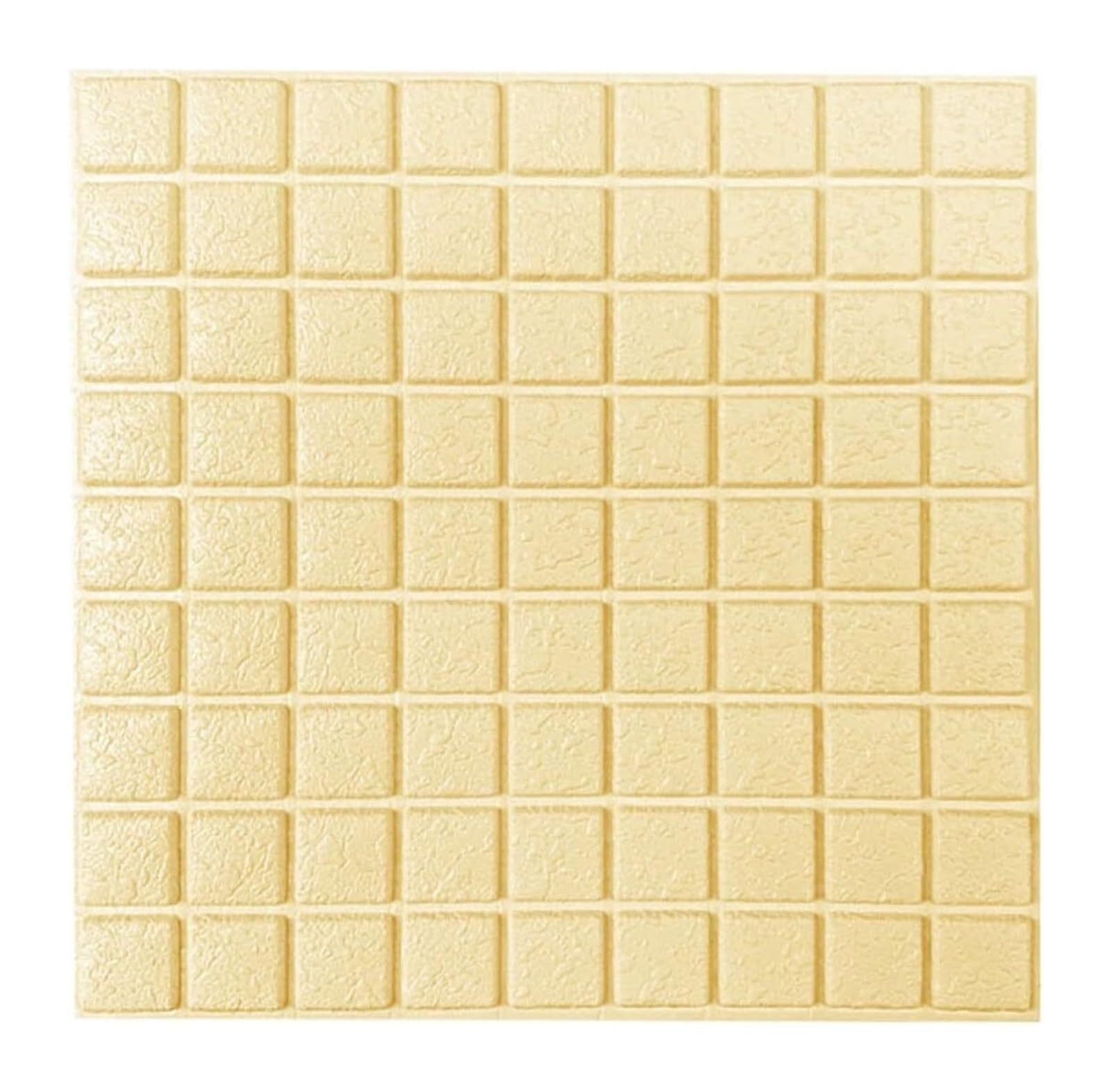 Sdgeryeeg Unique Colour Wall Panels， 10Pcs Anti-Collision Self Adhesive 3D Wall Panels Peel And Stick, Foam Panel ​For Living Room, Bedroom(Unique Colour)