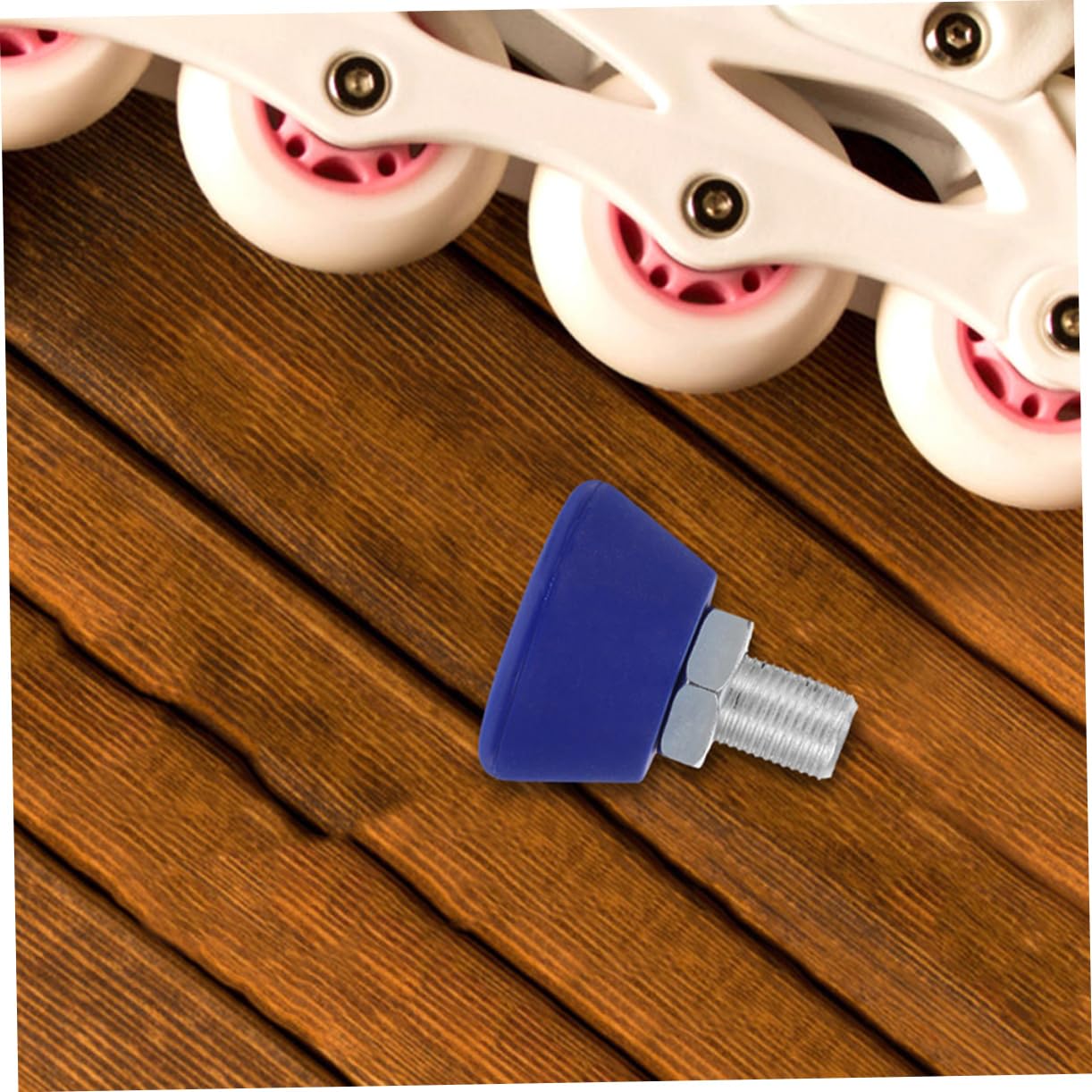 BESPORTBLE Stopper Für Rollschuhe Skateboard-Pads Schlittschuhe Rad Rollschuh Bremsblock Skate-Stopper Rollschuh-zehenstopper Bremsen Für Rollschuhschuhe Rostfreier Stahl Blue 2st