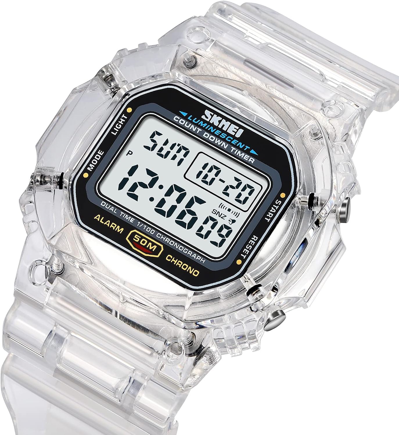 FANMIS Mens Fashion Military Multifunction Digital Watches 50M Water Resistant Electronic LED Backlight Sports Watch Unisex Outdoor Sport Watch