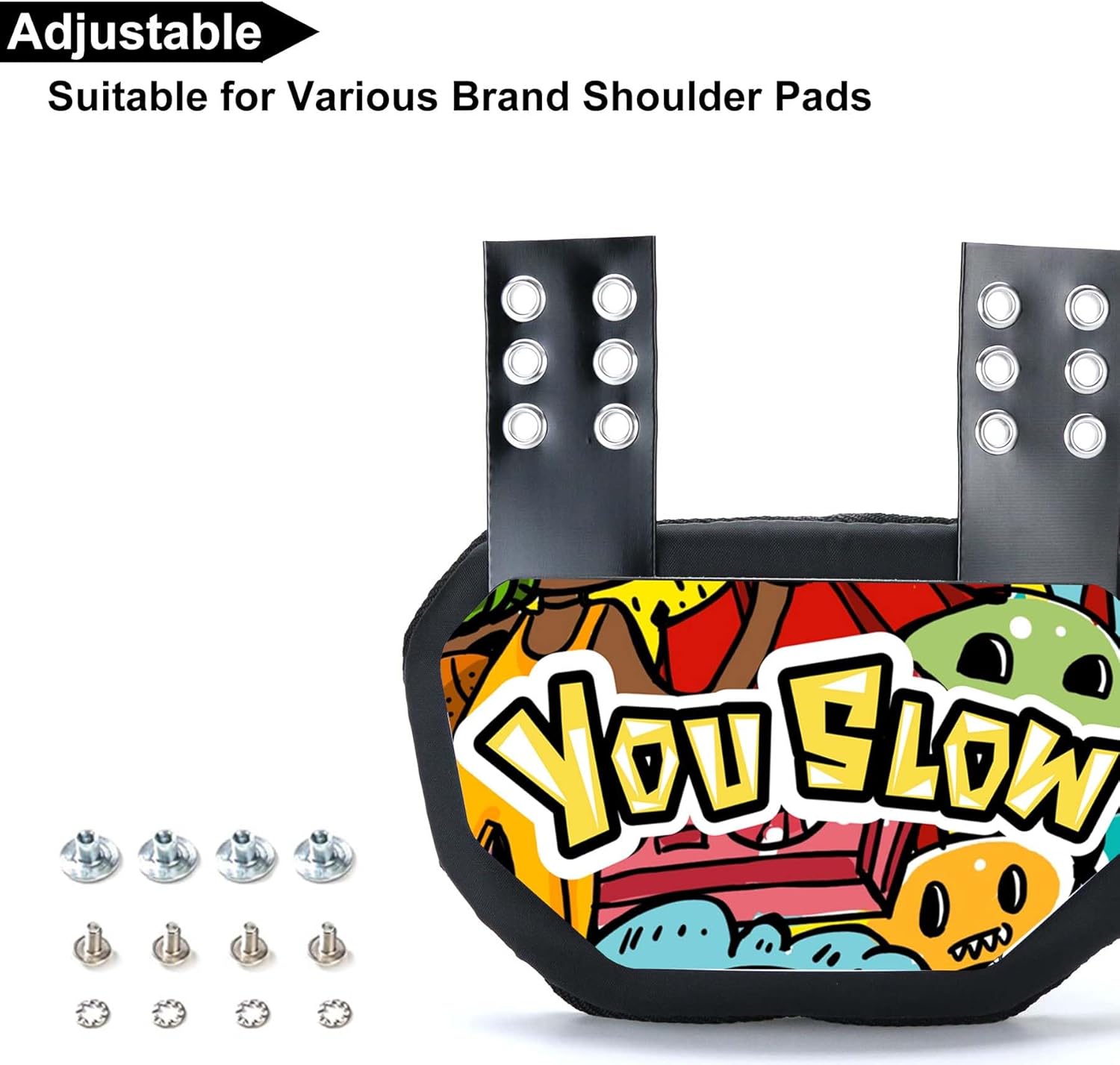 Football Back Plate,Lower Back Pads for Football Players,Rear Back Protector,High Impact Protection for Youth & Adult Shoulder Pads