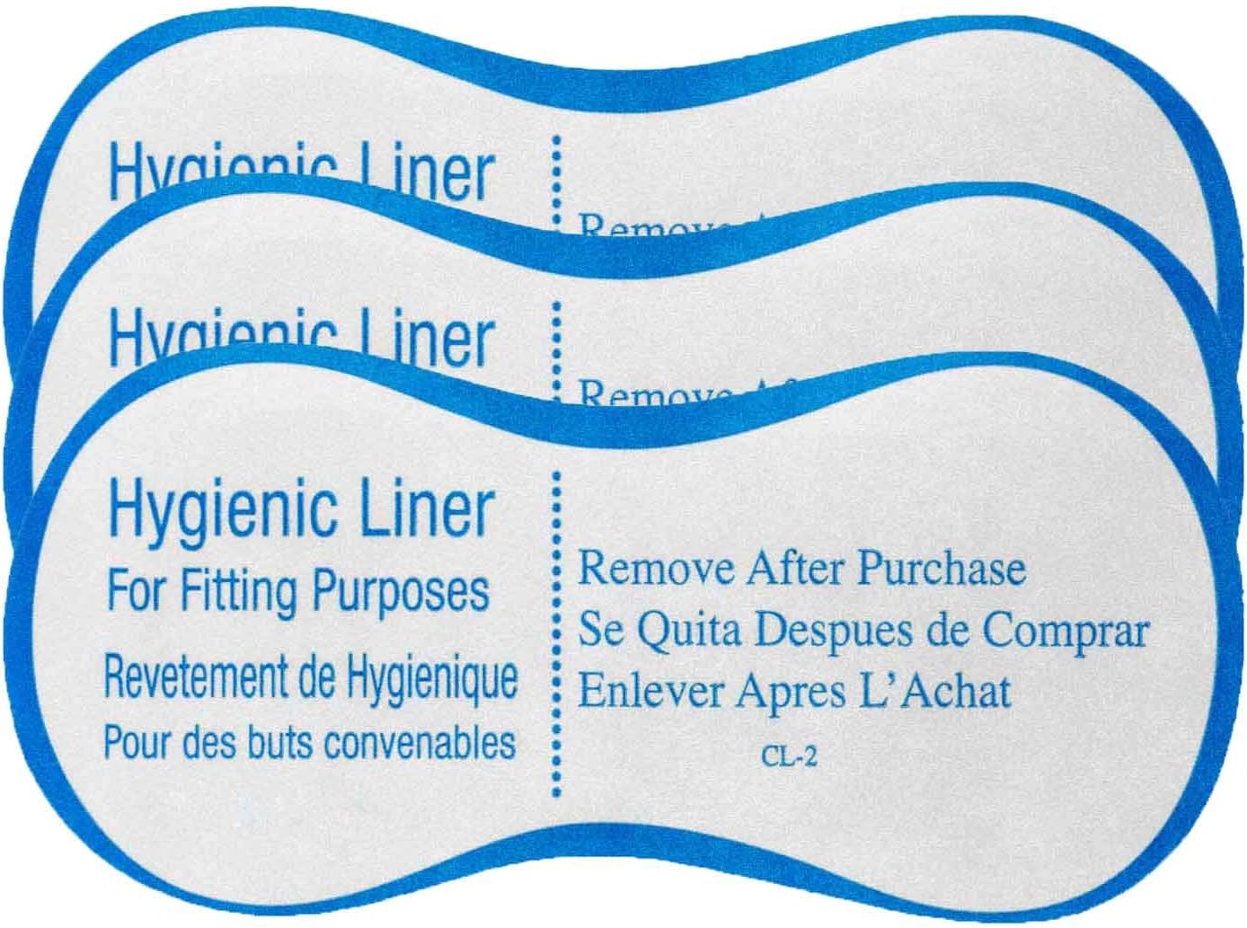True Fit Protective Hygienic Clear Adhesive Liners Strips Swimwear Bikini Lingerie (50)