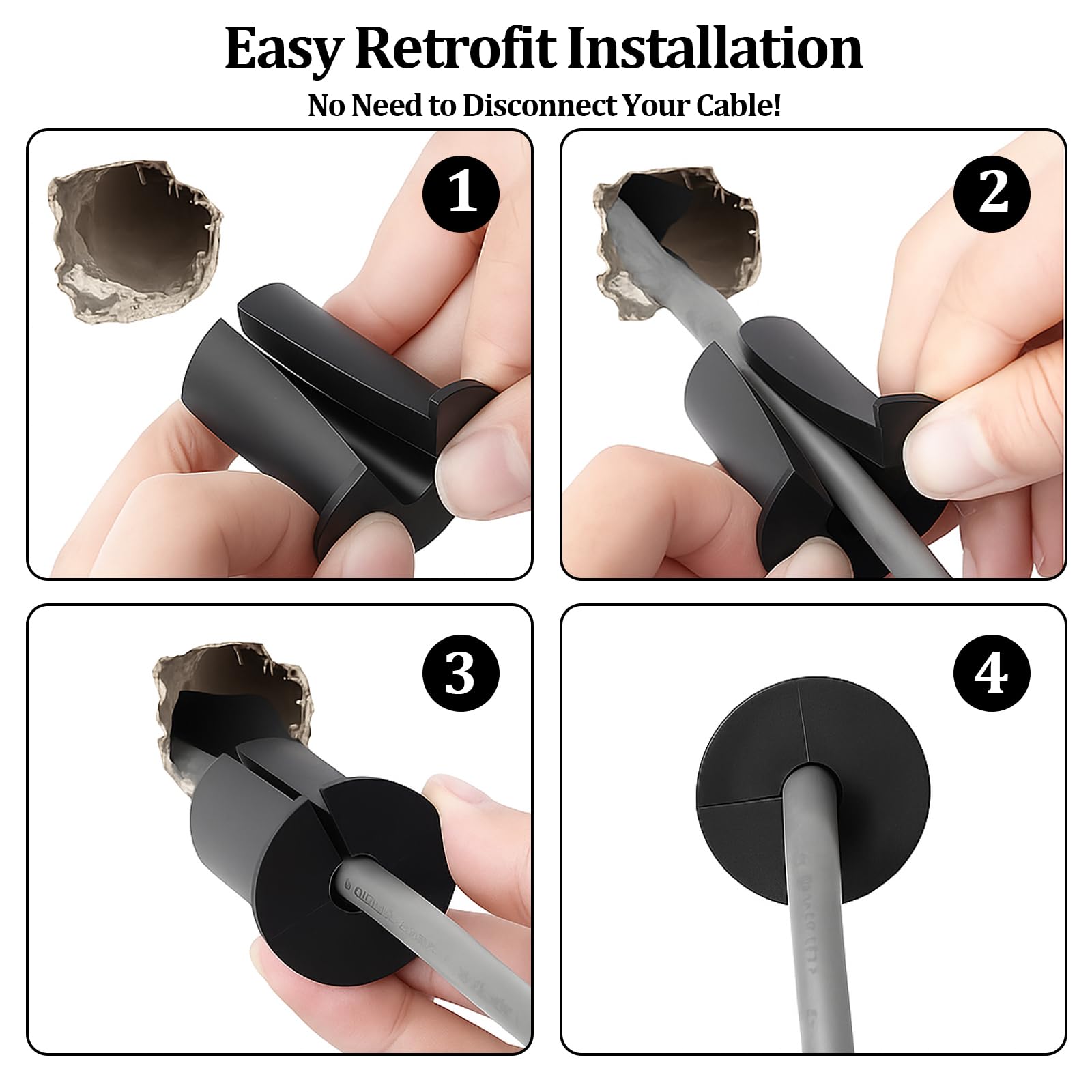 Starlink Cable Grommets - Silicone Wall Pass-Through -4
