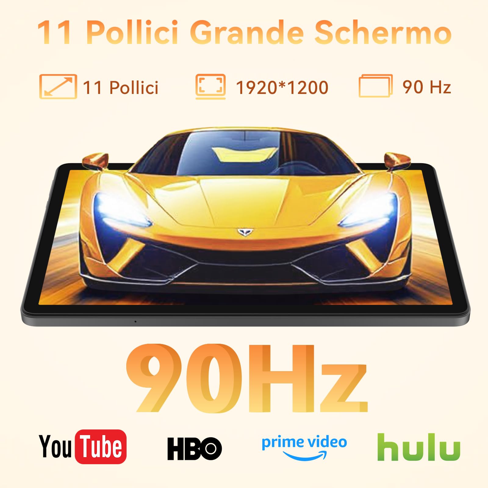 Tablet 11 Pollici con Gemini AI, Tablet Android 16 con Cover, Mouse & Tastiera, Octa-Core, 32 GB RAM + 128 GB ROM + 1 TB TF, 1920x1200 Display HD, 90 Hz, Fotocamera Doppia 8MP + 16MP, 8000mAh (Grigio)