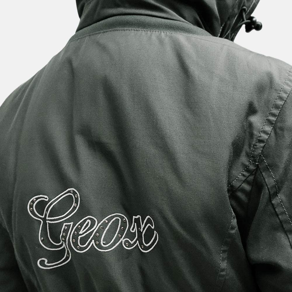Geox Mädchen Jacke Mantel Atmungsaktiv Parka olivgrün Winterjacke