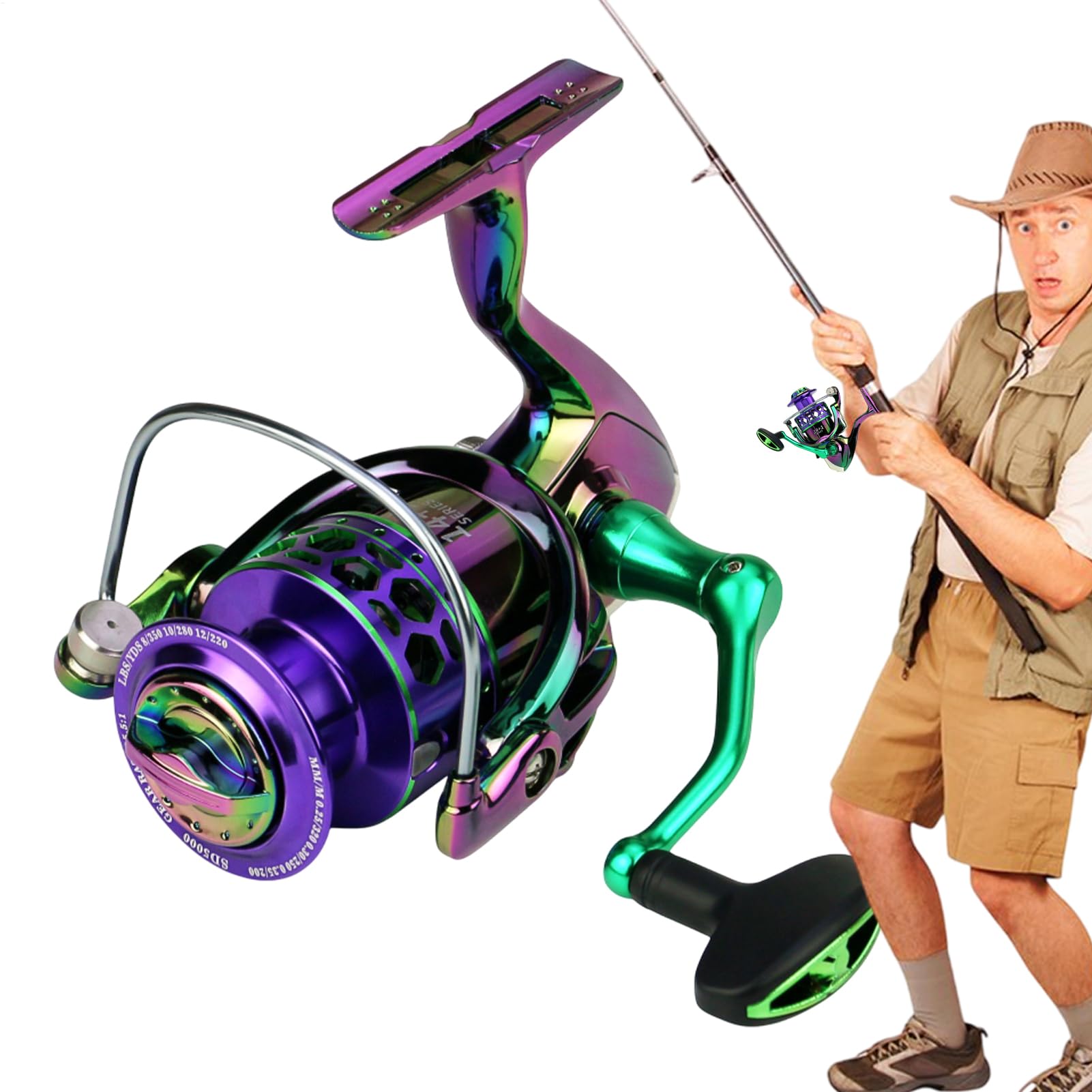 Moulinet rotatif pour eau salée et surfcasting truite - 8