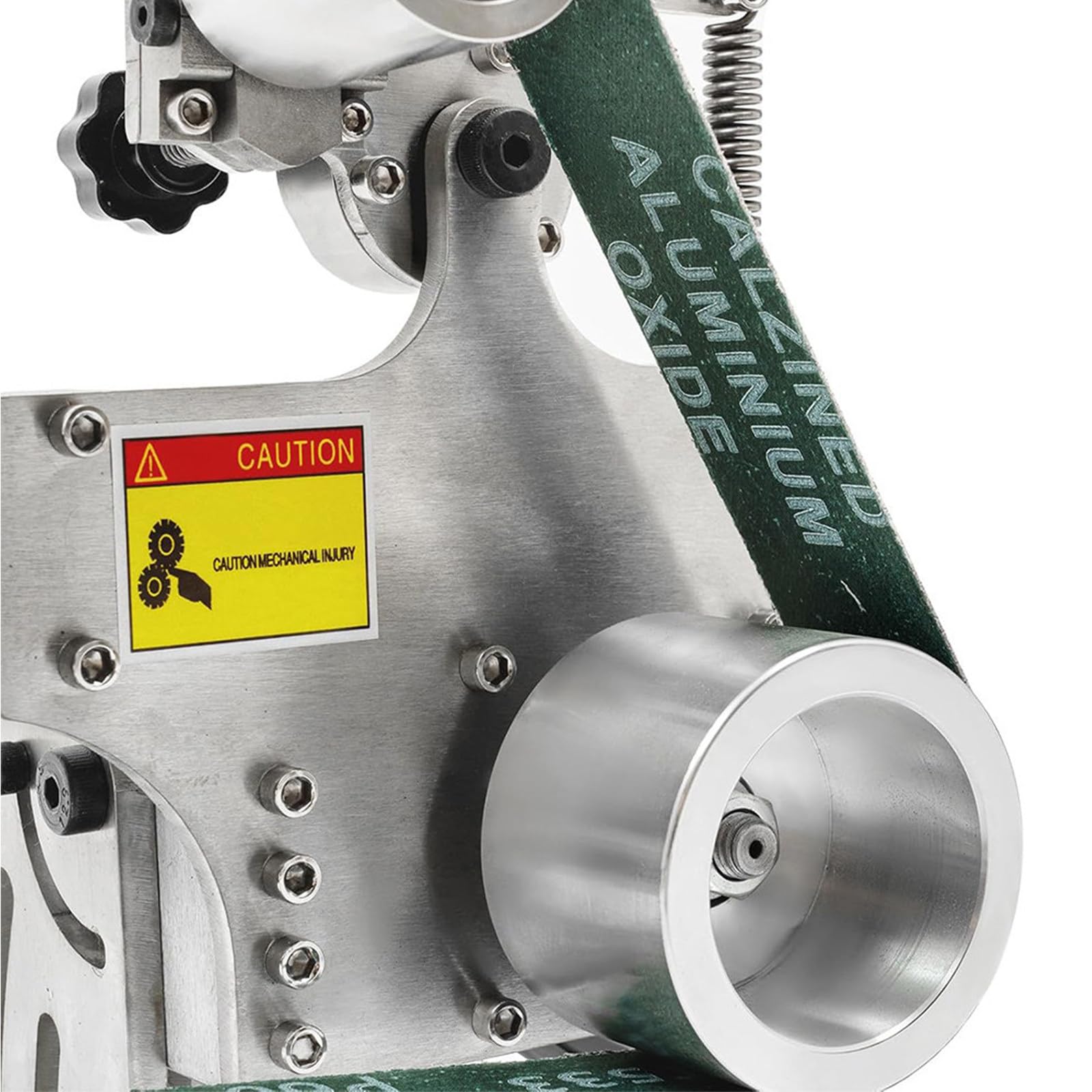 Lijadora de Banda versátil para Madera y Metal, máquina de Pulido de Velocidad Ajustable, Amoladora de Banco de Doble posición con Motor de 0.75KW, tareas de carpintería y Acabado de Met