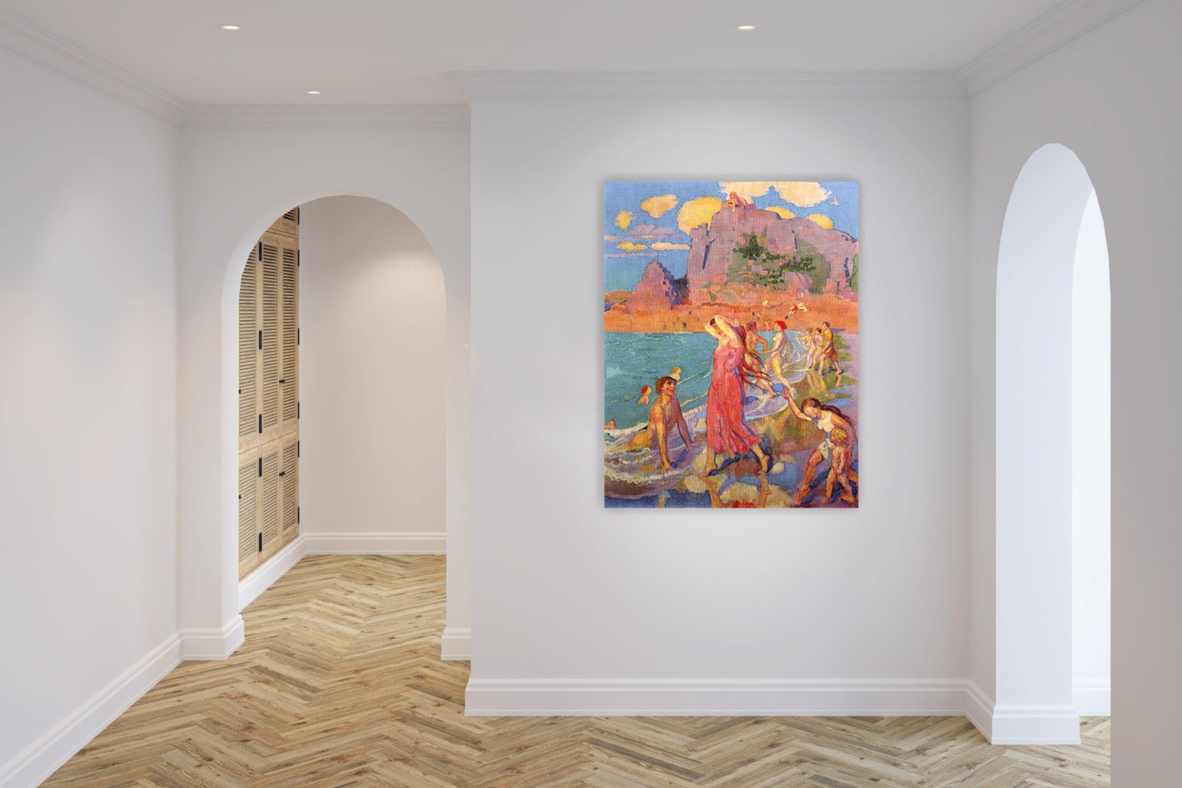 Affiche Vintage Oran Algérie Sur Toile - 50x75 Cm - Décoration Murale Voyage, Rétro - Impression Qualité, Prête à Accrocher - 10