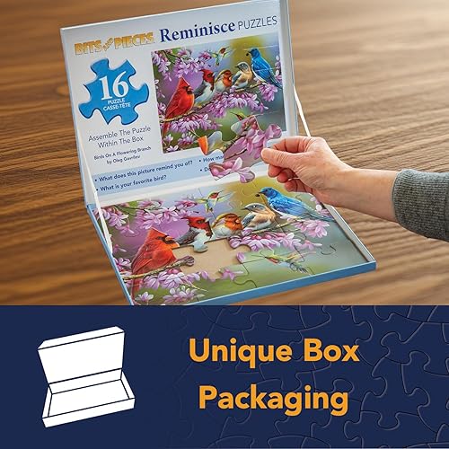 Miniatura 5 de Bits and Pieces Rompecabezas de piezas grandes para personas mayores, 10 pulgadas x 13 pulgadas, rompecabezas The Next Stop, rompecabezas de 35